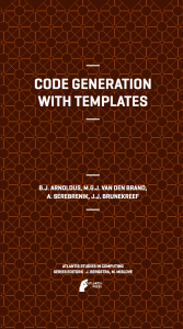 Code Generation with Templates